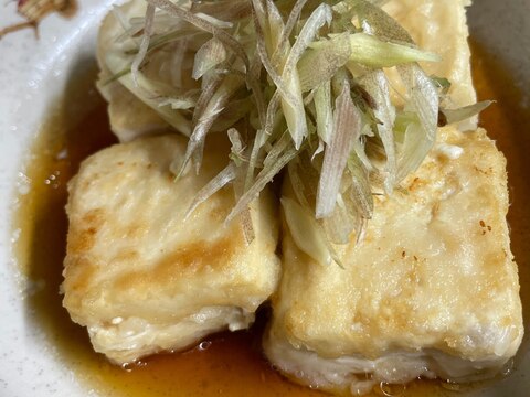 揚げ出し豆腐(みょうがのせ)